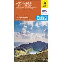 Explorer OL23 Cadair Idris & Llyn Tegid Map With Digital Version, Orange
