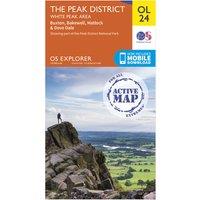 Active Explorer OL 24 The Peak District (White Peak Area) Map, Orange