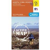 Explorer Active OL 27 North York Moors - Eastern Area Map With Digital Version, Orange