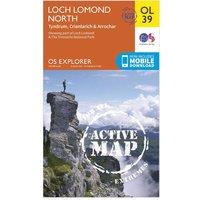 Explorer Active OL39 Loch Lomond North Map With Digital Version, Orange