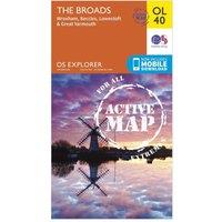 OL 40 Explorer The Broads Active Map, Orange
