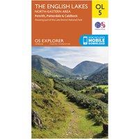 Explorer OL5 The English Lakes - North Eastern area Map With Digital Version, Orange