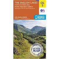 Explorer Active OL5 The English Lakes - North Eastern Area Map With Digital Version, Orange