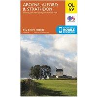 Explorer OL 59 Aboyne, Alford & Strathdon Map, Orange
