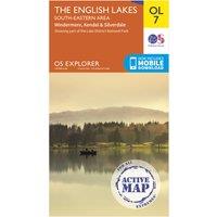 Explorer Active OL7 The English Lakes - South Eastern Area Map With Digital Version, Orange