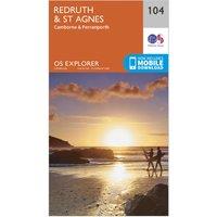 Explorer 104 Redruth & St Agnes Map With Digital Version, Orange