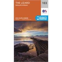 Explorer 103 The Lizard Map With Digital Version, Orange