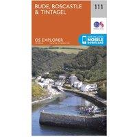 Explorer 111 Bude, Boscastle & Tintagel Map With Digital Version, Orange