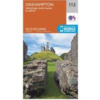 Explorer 113 Okehampton Map With Digital Version, Orange