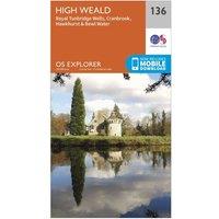 Explorer 136 High Weald Map With Digital Version, Orange