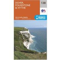 Explorer 138 Dover, Folkestone & Hythe Map With Digital Version, Orange