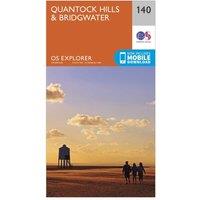 Explorer 140 Quantock Hills & Bridgwater Map With Digital Version, Orange