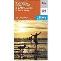 Explorer 139 Bideford, Ilfracombe & Barnstaple Map With Digital Version, Orange