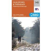 Explorer 145 Guildford & Farnham Map With Digital Version, Orange