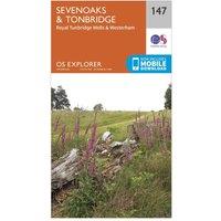 Explorer 147 Sevenoaks & Tonbridge Map With Digital Version, Orange