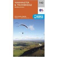 Explorer 143 Warminster & Trowbridge Map With Digital Version, Orange
