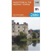Explorer 148 Maidstone & The Medway Towns Map With Digital Version, Orange