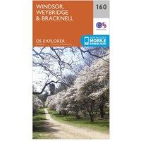 Explorer 160 Windsor, Weybridge & Bracknell Map With Digital Version, Orange
