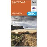 Explorer 164 Gower & Llanelli Map With Digital Version, Orange