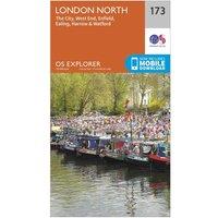 Explorer 173 London North Map With Digital Version, Orange