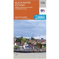 Explorer 176 Blackwater Estuary Map With Digital Version, Orange