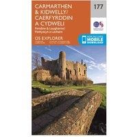 Explorer 177 Carmarthen & Kidwelly Map With Digital Version, Orange