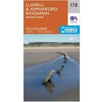 Explorer 178 Llanelli & Ammanford Map With Digital Version, Orange