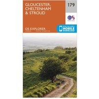 Explorer 179 Gloucester, Cheltenham & Stroud Map With Digital Version, Orange
