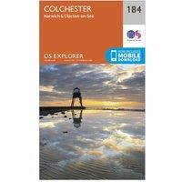 Explorer 184 Colchester, Harwich & Clacton-on-Sea Map With Digital Version, Orange
