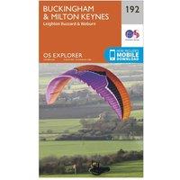 Explorer 192 Buckingham & Milton Keynes Map With Digital Version, Orange