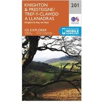 Explorer 201 Knighton & Presteigne Map With Digital Version, Orange