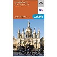 Explorer 209 Cambridge, Royston, Duxford & Linton Map With Digital Version, Orange