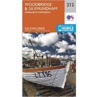Explorer 212 Woodbridge & Saxmundham Map With Digital Version, Orange