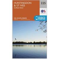 Explorer 225 Huntingdon, St Ives & Grafham Water Map With Digital Version, Orange