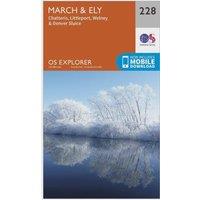 Explorer 228 March & Ely Map With Digital Version, Orange