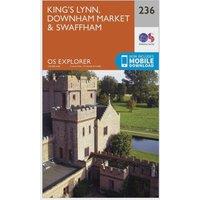 Explorer 236 King's Lynn, Downham Market & Swaffham Map With Digital Version, Orange