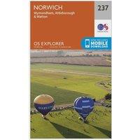 Explorer 237 Norwich Map With Digital Version, Orange