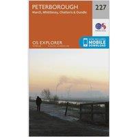 Explorer 227 Peterborough Map With Digital Version, Orange