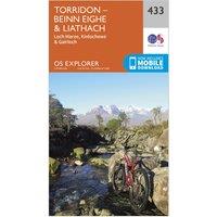 Explorer 433 Torridon - Beinn Eighe & Liatach Map With Digital Version, Orange