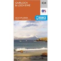Explorer 434 Gairloch & Loch Ewe Map With Digital Version, Orange