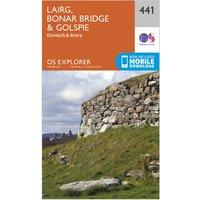 Explorer 441 Lairg, Bonar Bridge & Golspie Map With Digital Version, Orange