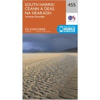 Explorer 455 South Harris Map With Digital Version, Orange