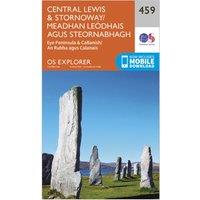 Explorer 459 Central Lewis & Stornoway Map With Digital Version, Orange