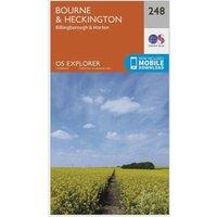 Explorer 248 Bourne & Heckington Map With Digital Version, Orange