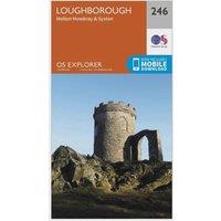 Explorer 246 Loughborough, Melton Mowbray & Syston Map With Digital Version, Orange