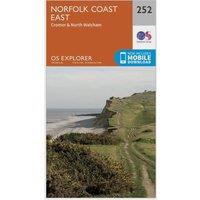 Explorer 252 Norfolk Coast East Map With Digital Version, Orange