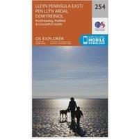 Explorer 254 Lleyn Peninsula East Map With Digital Version, Orange