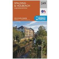 Explorer 249 Spalding & Holbeach Map With Digital Version, Orange