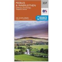 Explorer 337 Peebles & Interleithen Map With Digital Version, Orange