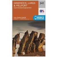 Explorer 341 Greenoch, Largs & Millport Map With Digital Version, Orange